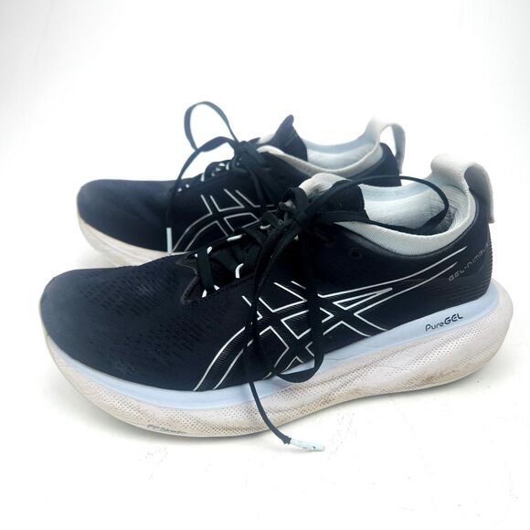 Asics Gel-Nimbus 25 Womens Running Shoes Black Athletic Sneakers Size 9.5 - Picture 3 of 10